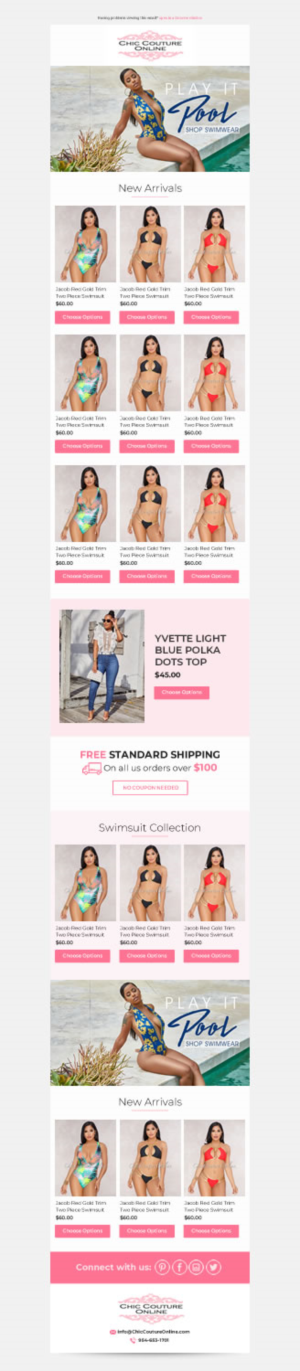 E-Mail Marketing-Design von karina Bertarione für Chic Couture Online | Design: #17996799