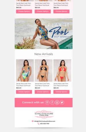 E-Mail Marketing-Design von karina Bertarione für Chic Couture Online | Design: #17996800