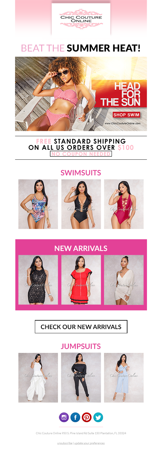 E-Mail Marketing-Design von rguacena für Chic Couture Online | Design #18010237
