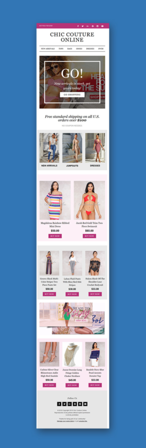 E-Mail Marketing-Design von Spydaman für Chic Couture Online | Design: #18009101