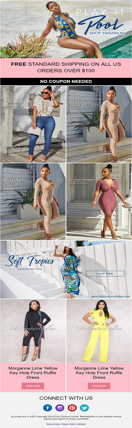 Email Marketing Design by Arvind Grewal for Chic Couture Online | Design #17997316