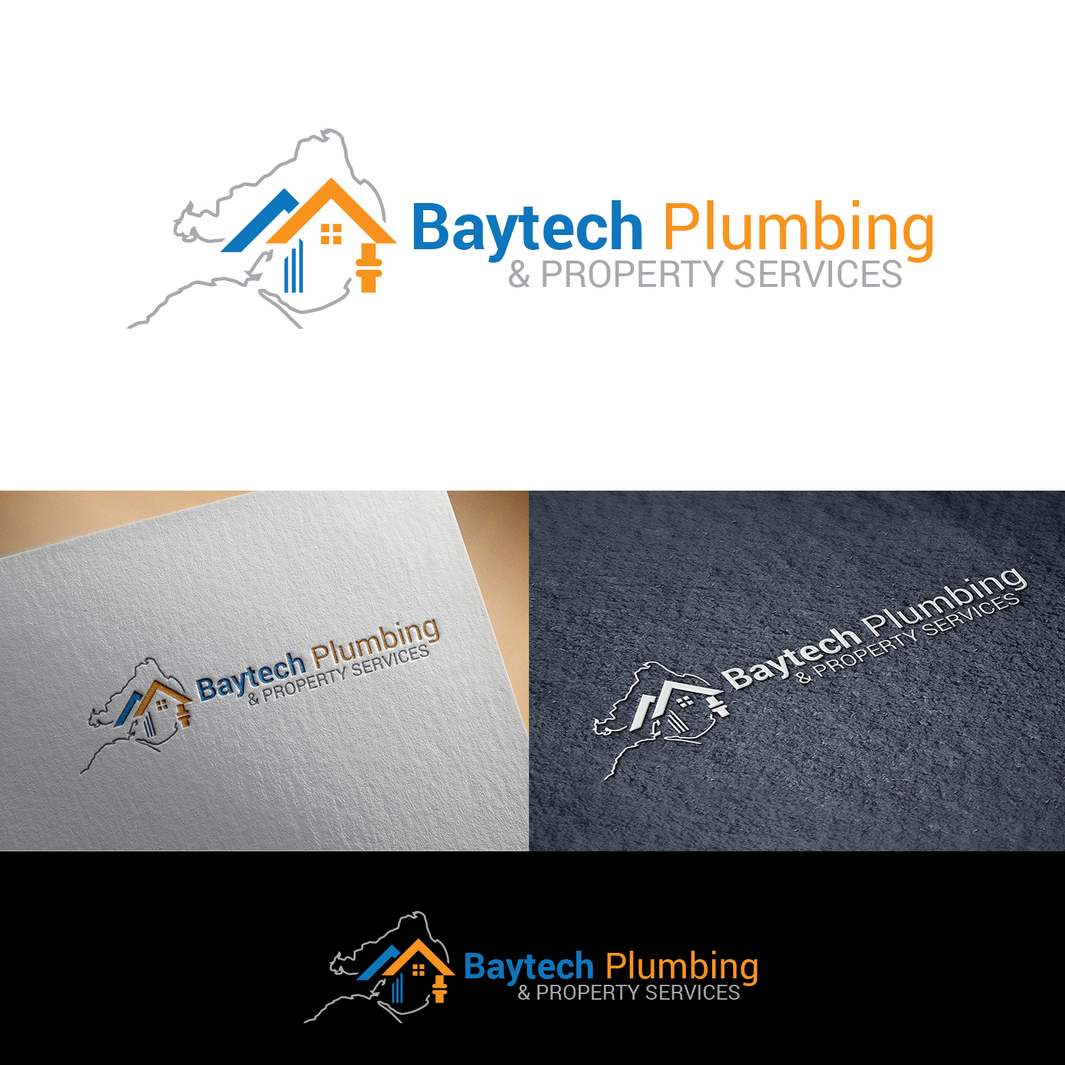 Logo-Design von Maxo-Biz für Baytech Plumbing & Property services  | Design #18040069
