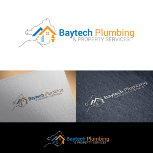 Logo-Design von Maxo-Biz für Baytech Plumbing & Property services  | Design: #18040069