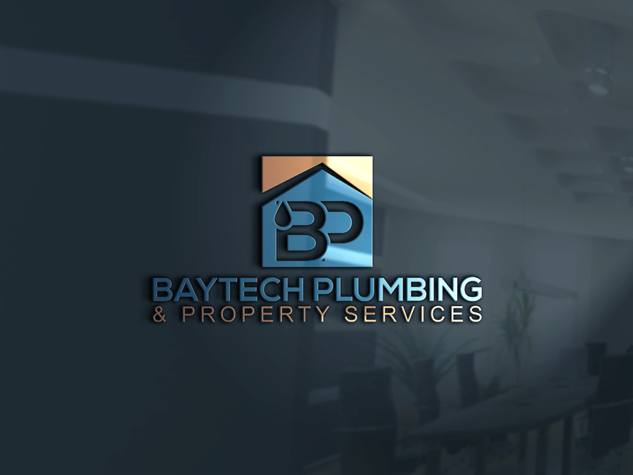 Logo-Design von Kontab für Baytech Plumbing & Property services  | Design #17974609