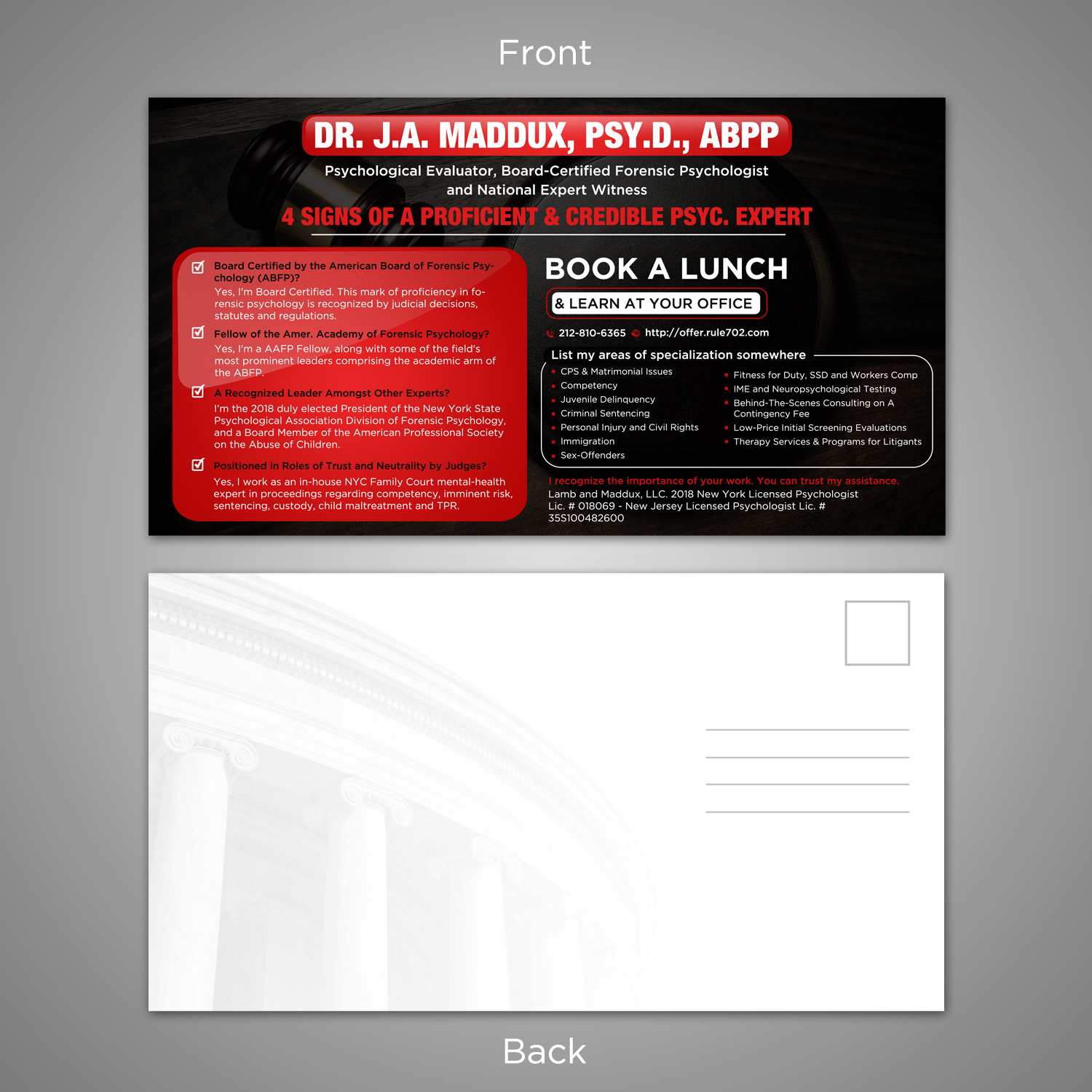 Postcard Design by creative.bugs for this project | Design #18075148