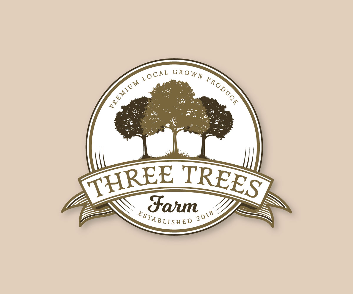Logo Design by 91.kremena.petrova for Three Trees Farm | Design #17980394