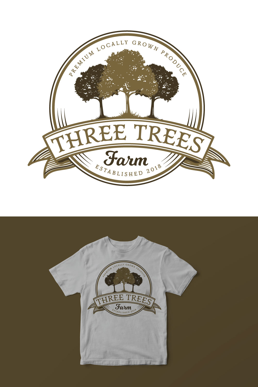 Design de Logo par 91.kremena.petrova pour Three Trees Farm | Design : #17984592