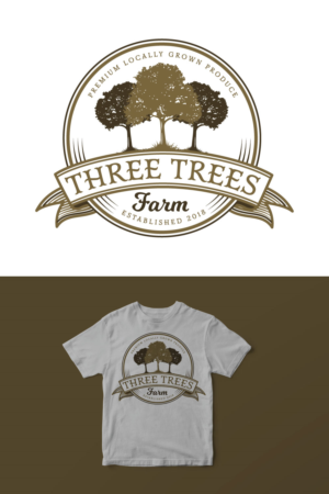Design de Logo par 91.kremena.petrova pour Three Trees Farm | Design : #17984592