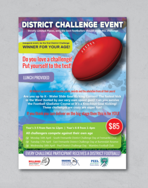 District Challenge Flyer for Holiday Program | Flyer Design by alex989