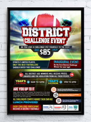 District Challenge Flyer for Holiday Program | Flyer Design by SAI DESIGNS