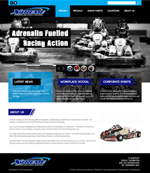 Web Design by Visualland for Xtreme Indoor Go Kart Racing Pty Ltd | Design: #2839520