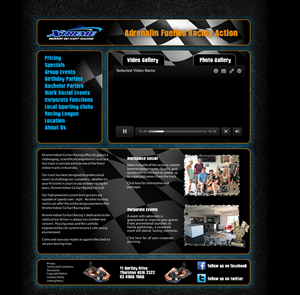 Web Design by tland for Xtreme Indoor Go Kart Racing Pty Ltd | Design: #2816702