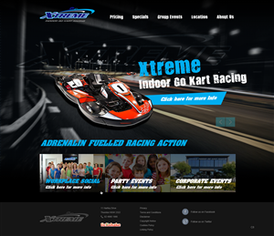 Diseño Web por pb para Xtreme Indoor Go Kart Racing Pty Ltd | Diseño: #2814265
