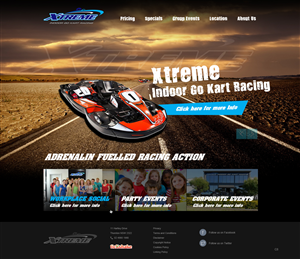 Diseño Web por pb para Xtreme Indoor Go Kart Racing Pty Ltd | Diseño: #2814268