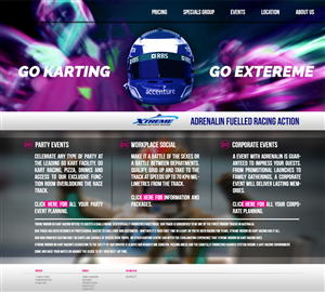 Web Design by 9tnine for Xtreme Indoor Go Kart Racing Pty Ltd | Design: #2803818