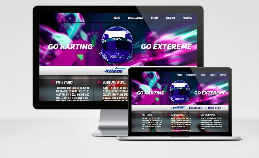 Diseño Web por 9tnine para Xtreme Indoor Go Kart Racing Pty Ltd | Diseño #2803829