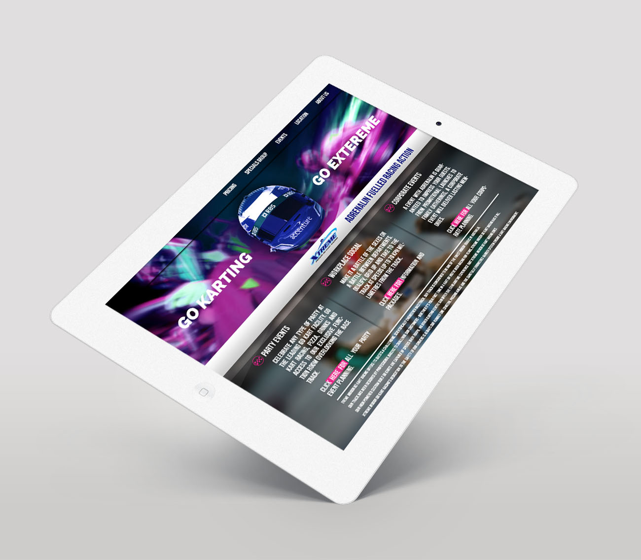 Diseño Web por 9tnine para Xtreme Indoor Go Kart Racing Pty Ltd | Diseño #2803833