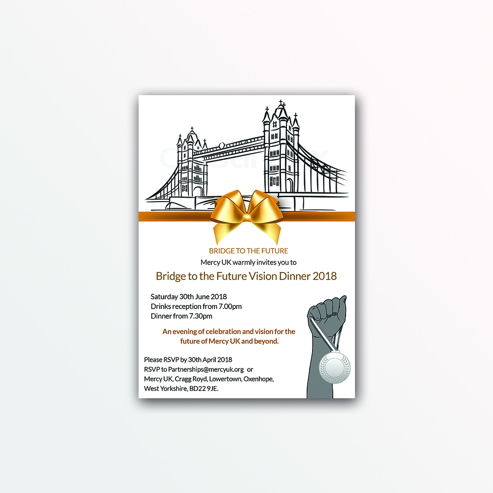 Invitation Design by Spydaman for Mercy UK | Design #17985920