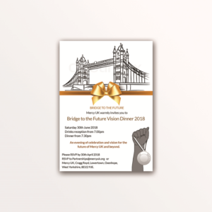Invitation Design by Spydaman for Mercy UK | Design #17985920