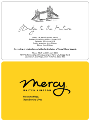 Invitation to Bridge to the Future Fundraising Dinner