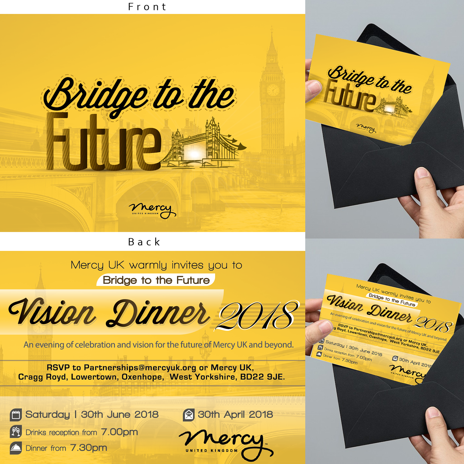 Invitation Design by Andreas Harry for Mercy UK | Design #17979484