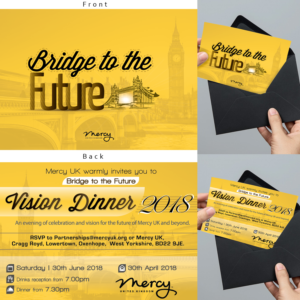 Invitation Design by Andreas Harry for Mercy UK | Design #17979484