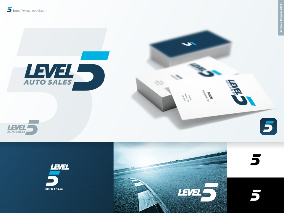 Diseño de Logo por Raoul Camion para Level 5 Auto Sales | Diseño #18007759