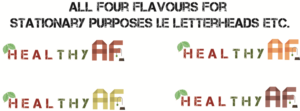 Logo Design by beck_136 for HealthyAF LLC | Design: #18150062