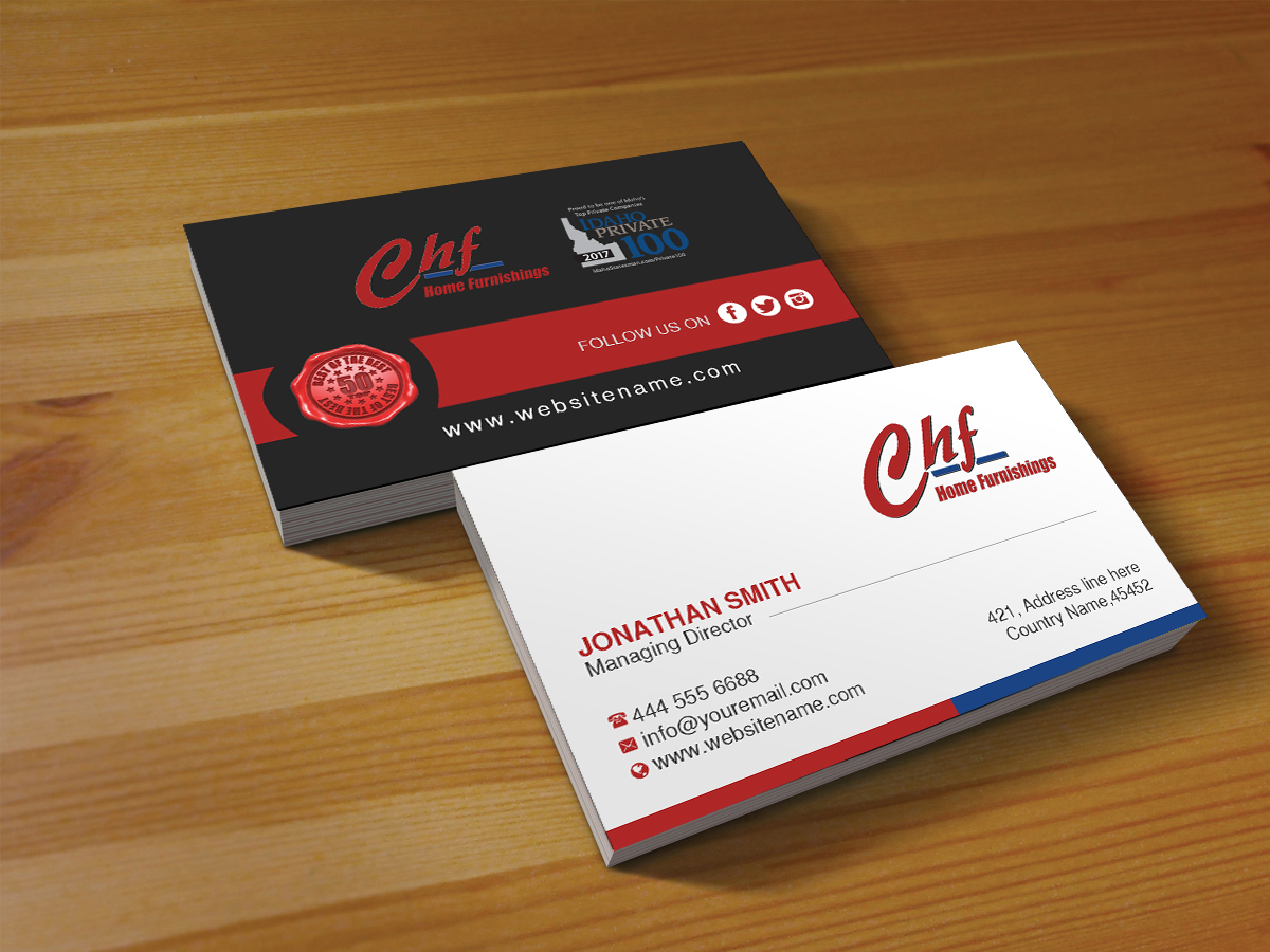 Business Card Design by Creations Box 2015 for this project | Design #17985859