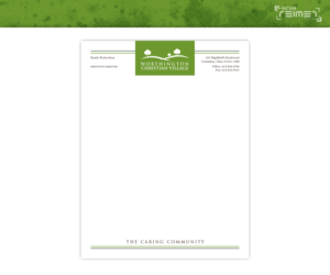 Retirement Community Letterhead design needed to include our new logo | Design de Papeterie par nreimer
