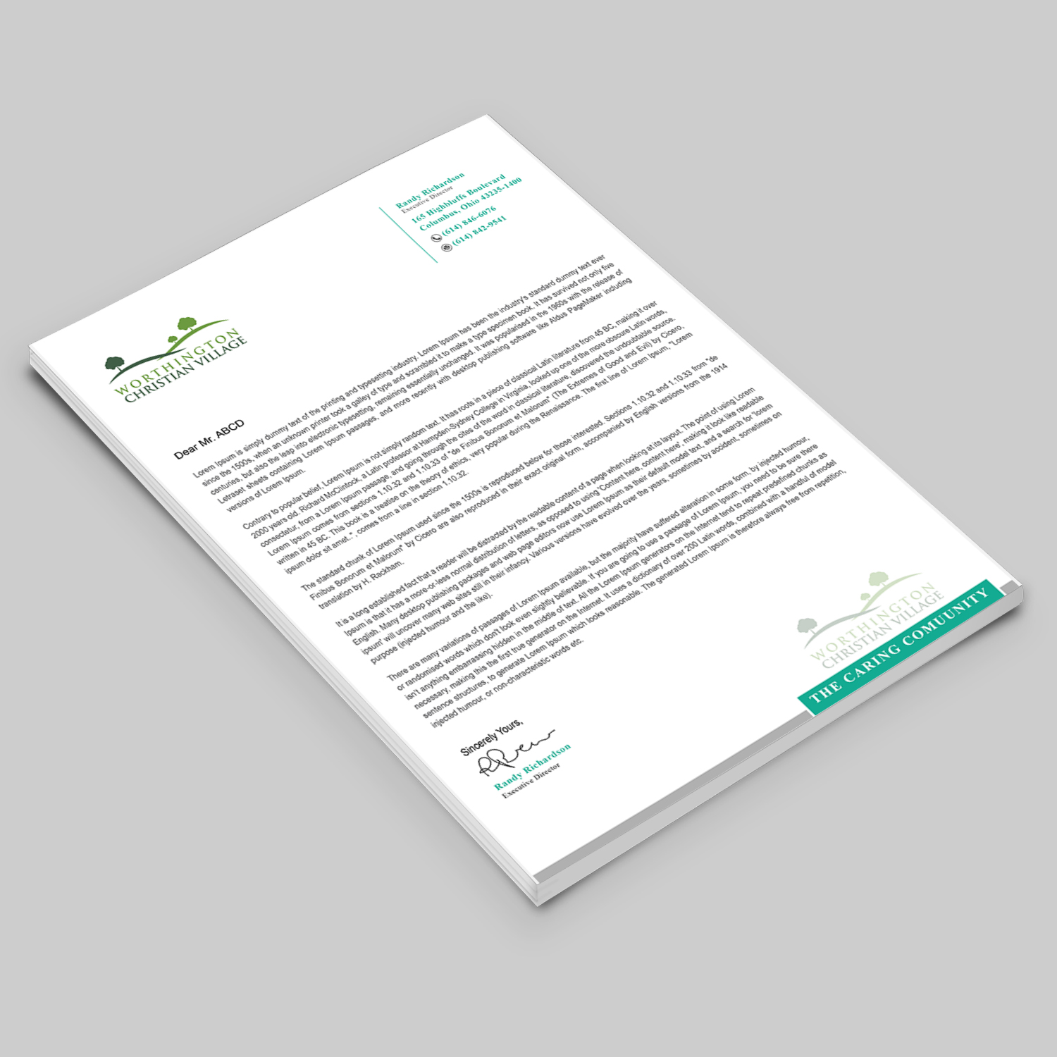 Stationery Design by Your_Design for Worthington Christian Village | Design #17992840