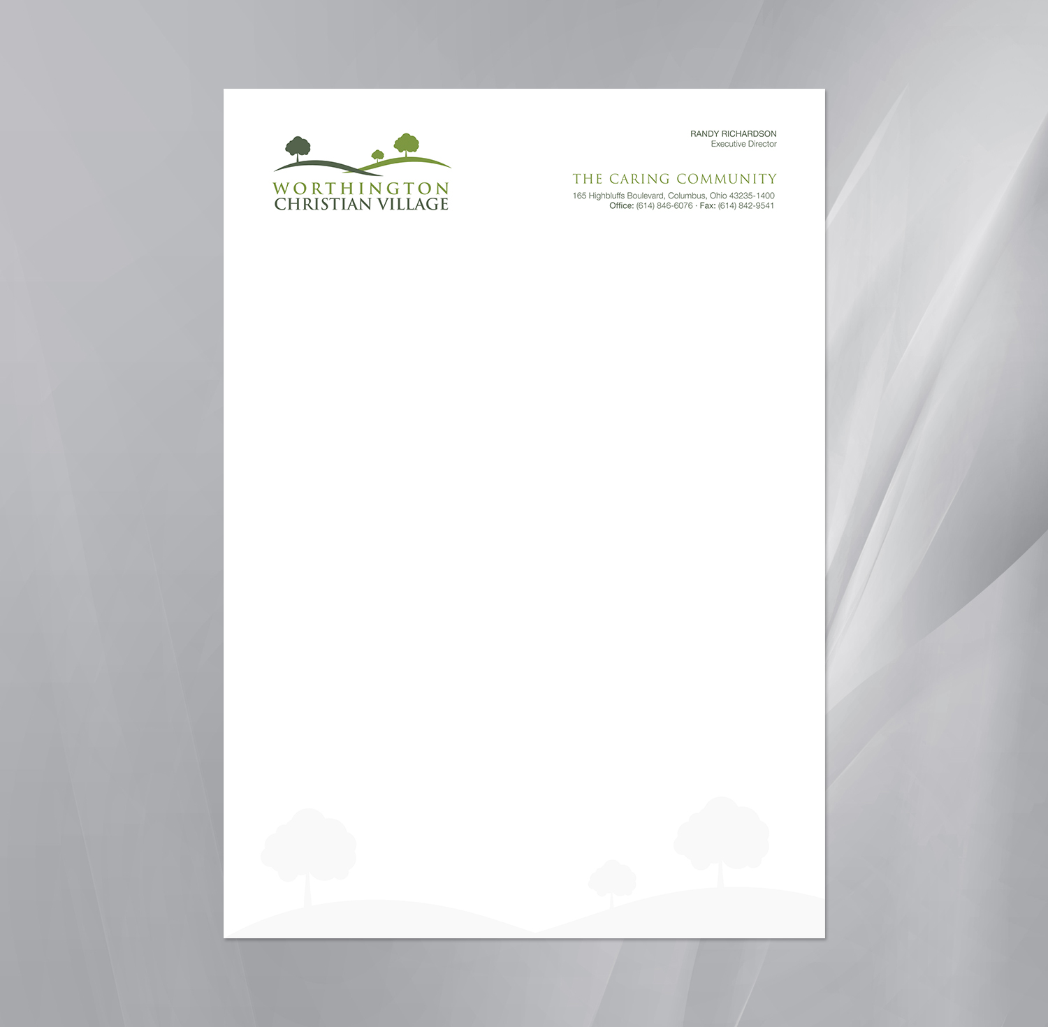Stationery Design by logodentity for Worthington Christian Village | Design #17981022