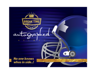 Break Time Sports Autographed Helmet | Design Emballage par Gayan