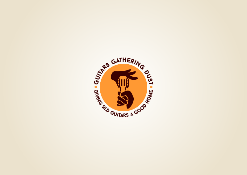 Logo Design by Amduat Design for Guitars Gathering Dust | Design #17980601