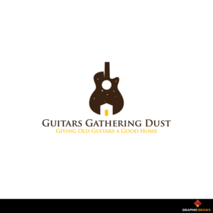 Guitars Gathering Dust  -  Giving Old Guitars a Good Home | Logo Design by Graphic Bricks