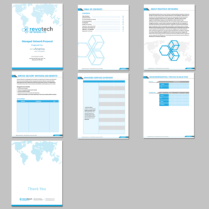 Proposal Redesign for Managed Service Provider | Word-Vorlage-Design von kousik