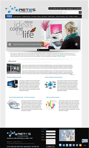 Web Design by pb for this project | Design: #656386