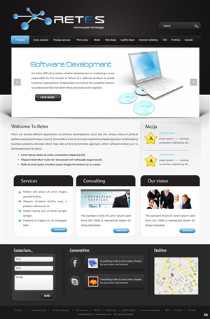 Web Design by pb for this project | Design: #666163