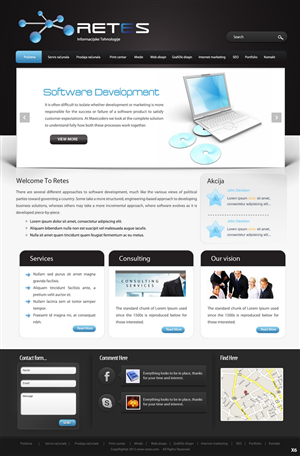 Web Design by pb for this project | Design: #668677