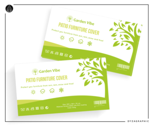Patio furniture cover inlay card design | Diseño de Flyer por dyzagraphic