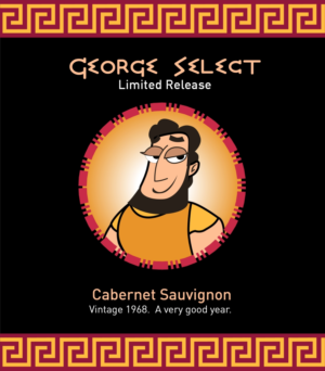 Wine Label for my husband’s 50th birthday party | Etikett-Design von Javelin Studio