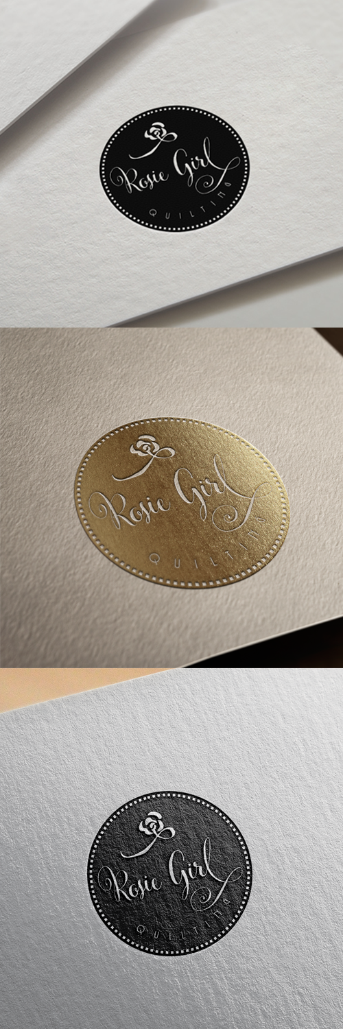 Logo Design by WeiArts for Rosie Girl Quilting | Design #18059267