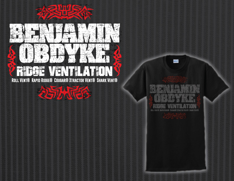 T-shirt Design by Andy Vaughn for Benjamin Obdyke | Design #2783707