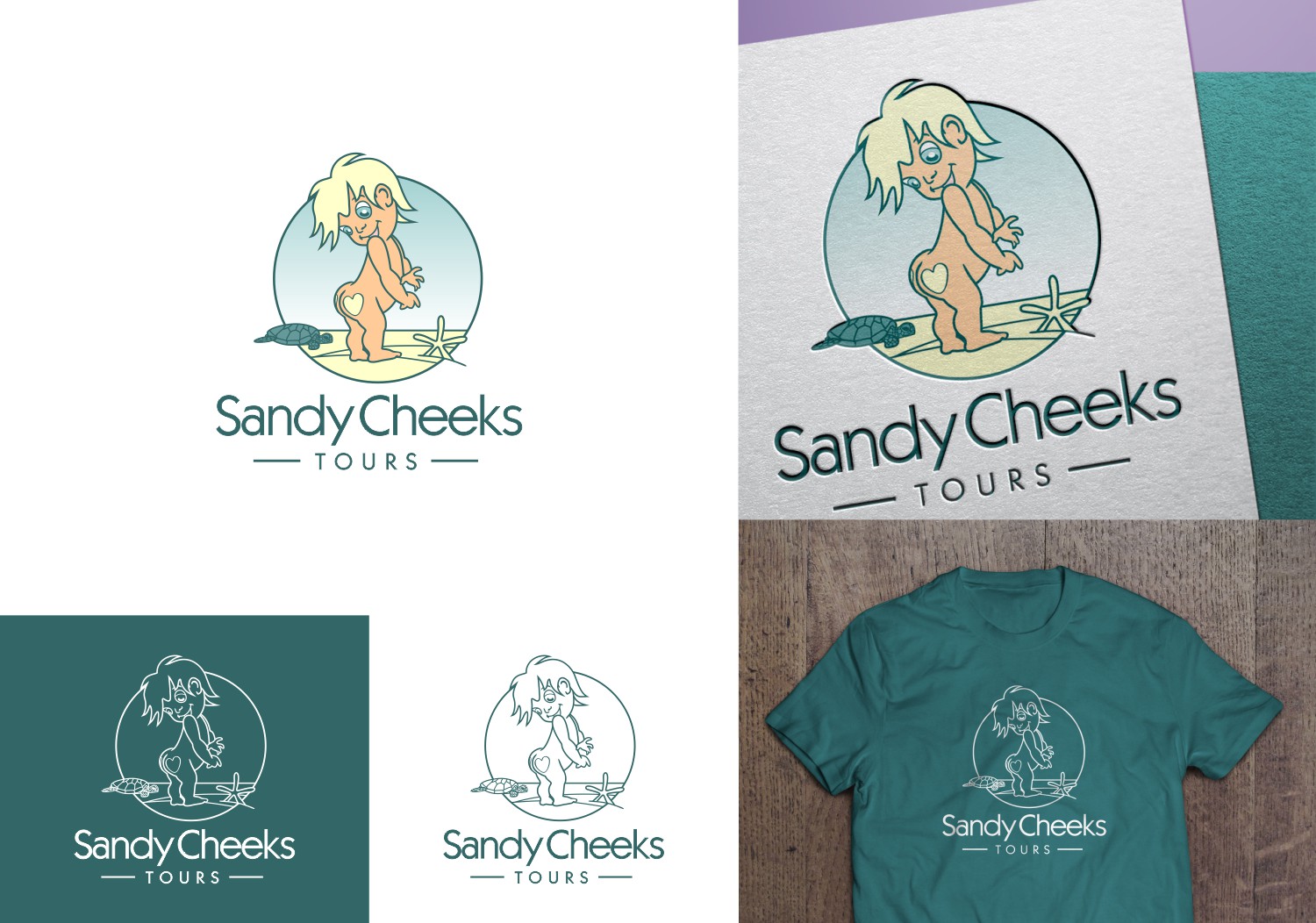 Logo Design by bojboga for Sandy Cheeks Tours | Design #18087027
