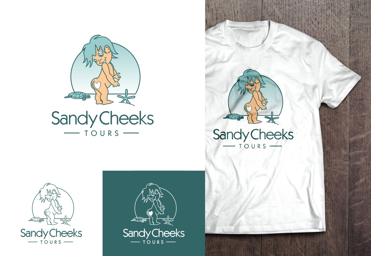 Logo Design by bojboga for Sandy Cheeks Tours | Design #18087030