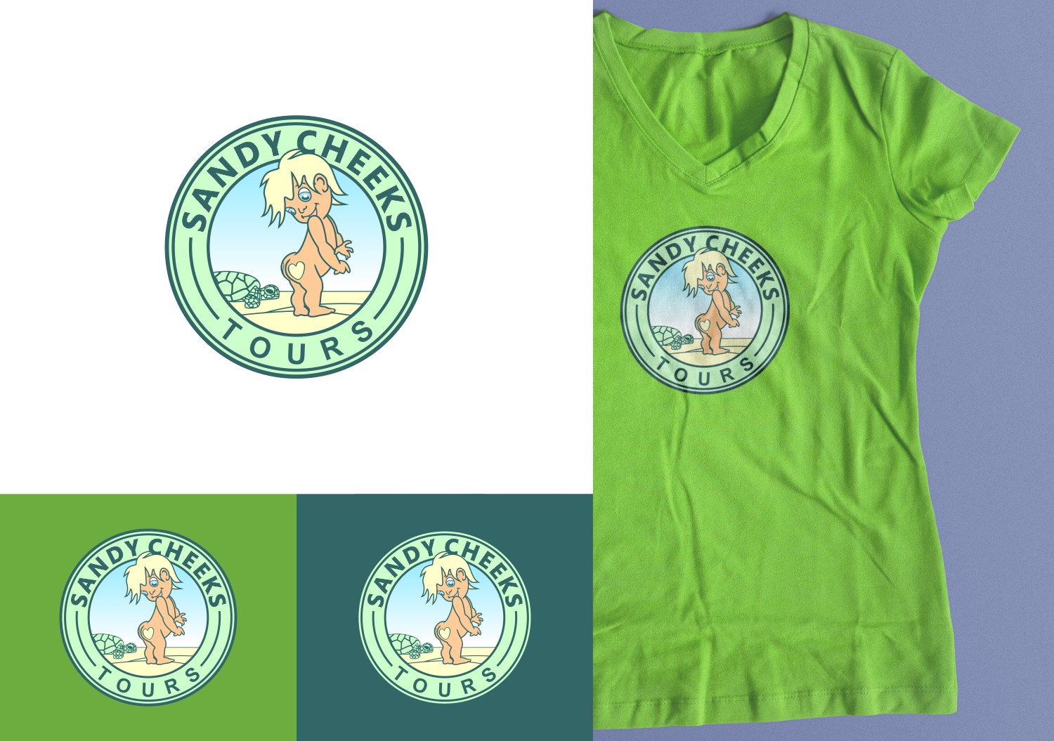 Logo Design by bojboga for Sandy Cheeks Tours | Design #18087042