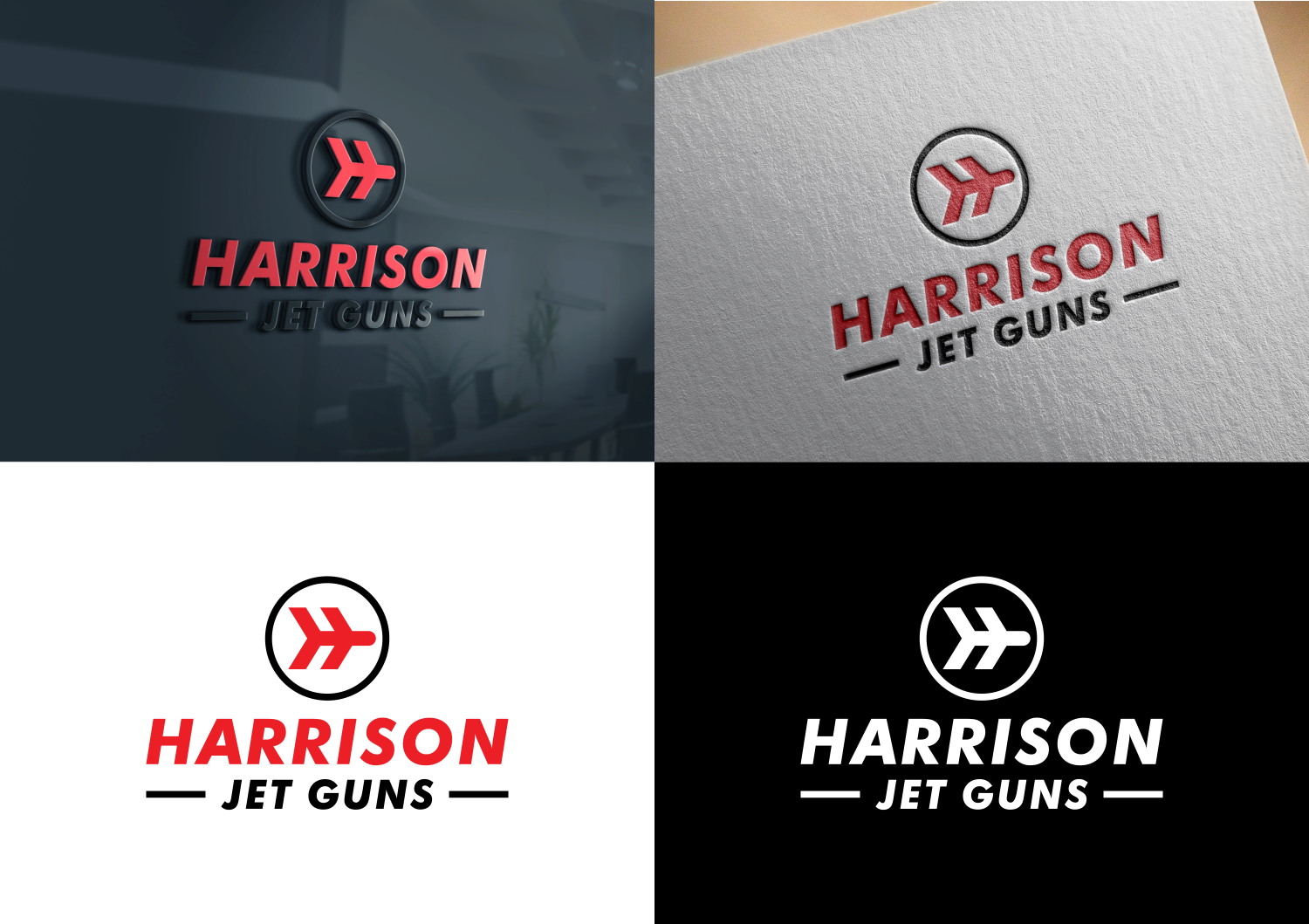 Logo Design by aqilazhifara for Harrison Jet Guns II, LP | Design #18007251