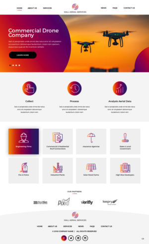 Web Design by pb for Hall Aerial Services | Design: #18220107