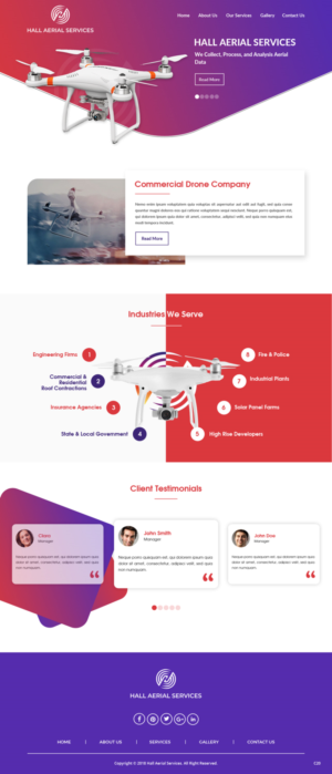 Web Design by pb for Hall Aerial Services | Design: #18220111