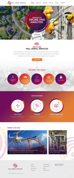 Web Design by pb for Hall Aerial Services | Design: #18220114